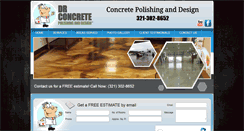 Desktop Screenshot of drconcretepolishinganddesign.com